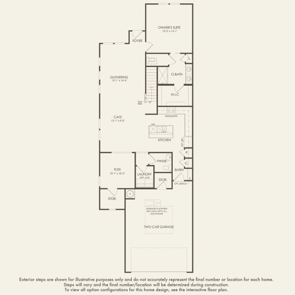 2D floor plan layout for the Canberra by Pulte Homes in Bradshaw Farms Reserve, Mount Juliet, TN (Image 3).
