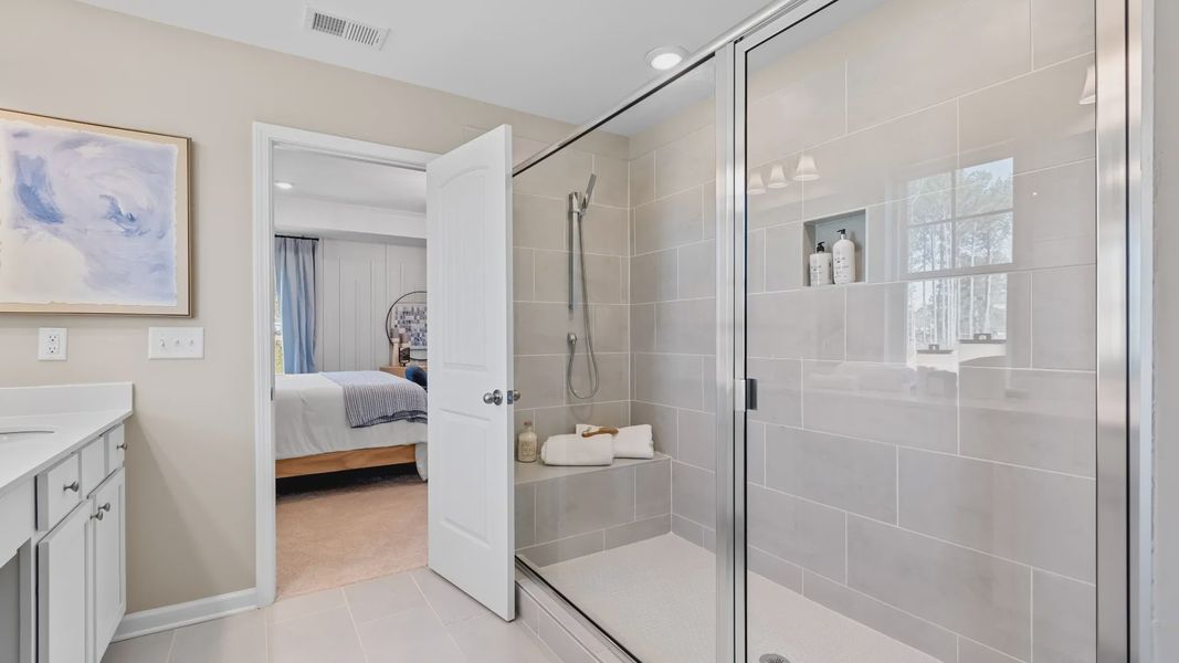 Representative furnished interior of a home built from the Wynwood by DRB Homes in Cottages of Bearwood, Mount Pleasant (Image 47).