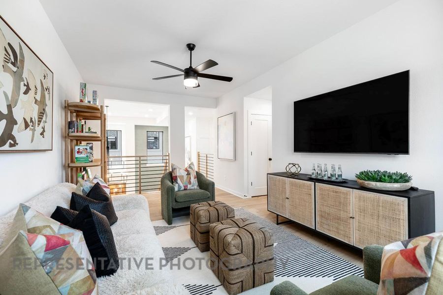 Furnished interior view inside a new home in Parkside On The River: 50ft. lots, Georgetown (Image 36).