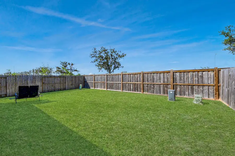 Easily keep your grass watered with the built in sprinkler system.