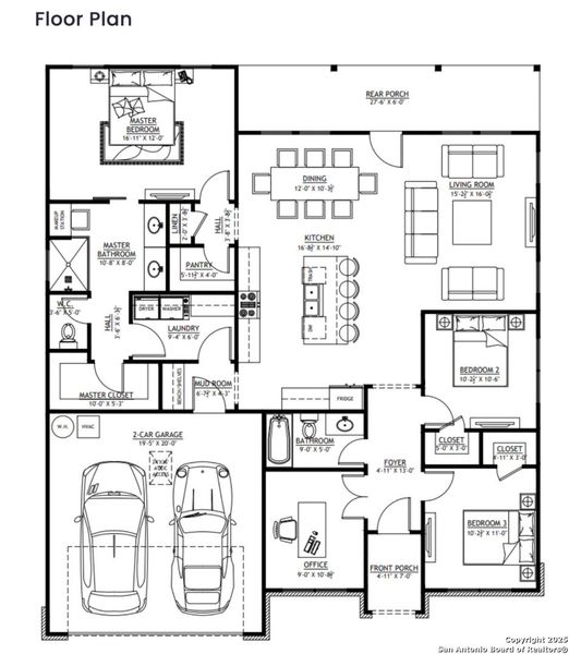 2D floor plan layout of this home in , Floresville, TX (Image 3). 2D floor plan layout of this home in , Floresville, TX (Image 3).