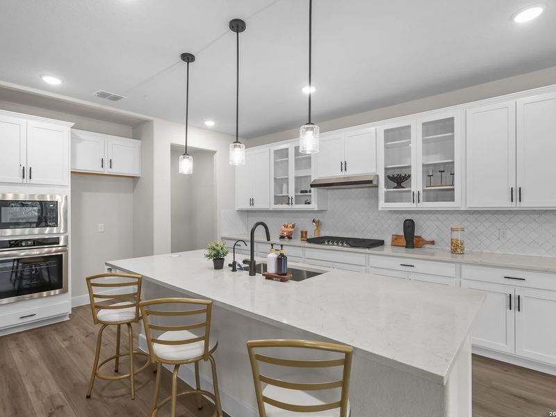 Furnished interior view inside a new home in The Reserve at Potranco Oaks, Castroville (Image 16).
