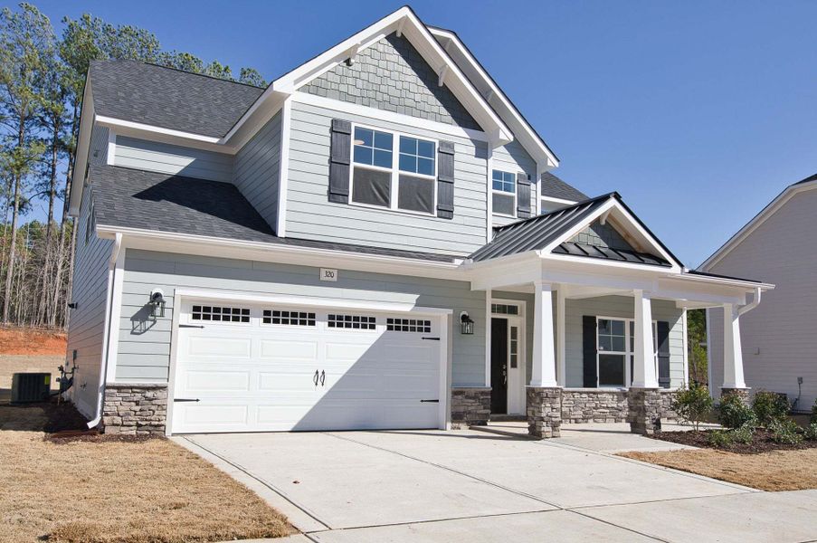 Representative exterior photo of a completed home built from the Austin by Caviness & Cates Communities in Bartlett Manor, Youngsville, NC (Image 82).