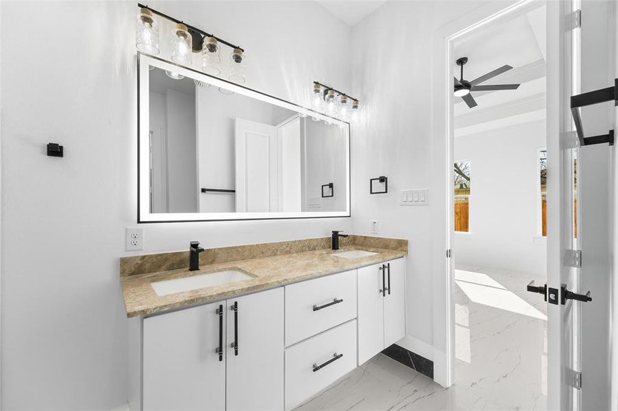 Furnished interior view inside a new home in , Dallas (Image 8).