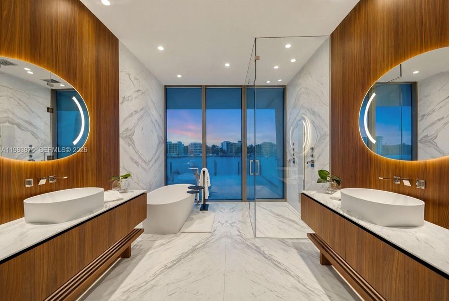 Furnished interior view inside a new home in , Miami (Image 7).