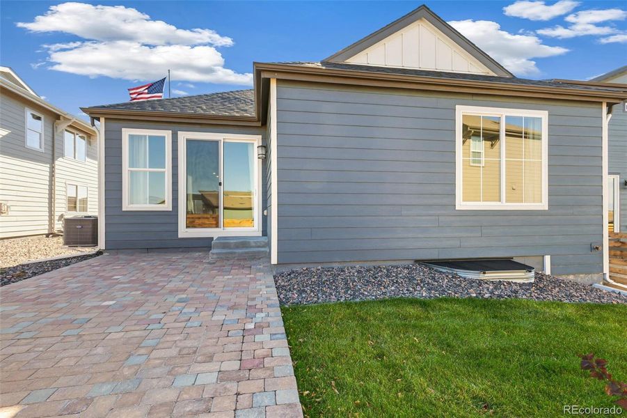 Exterior details and patio area of a home in Legato, Commerce City (Image 3).