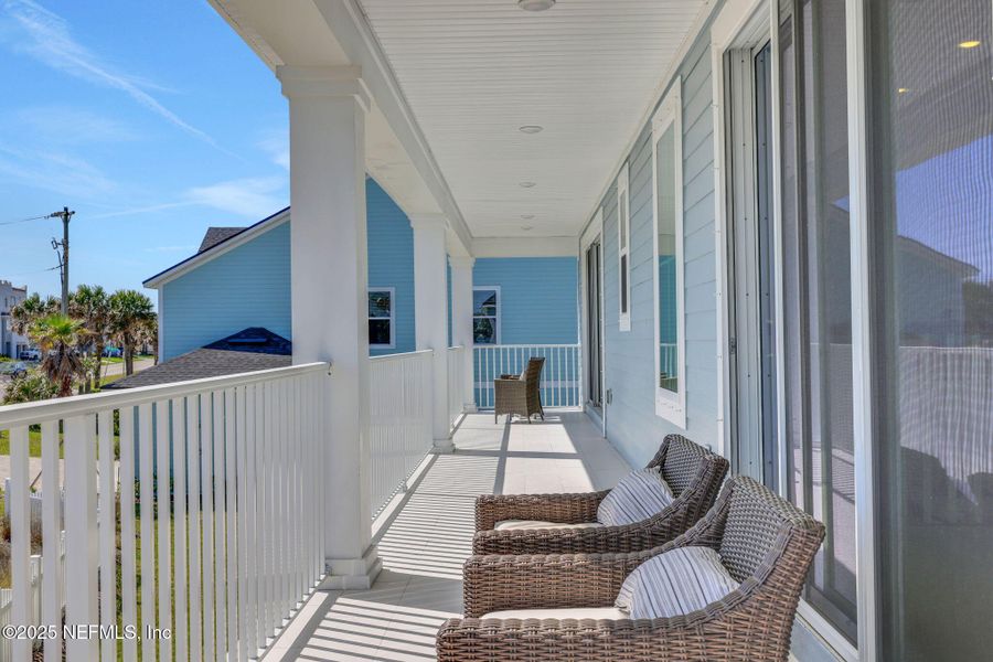Exterior details and patio area of a home in Seaside Vista, St. Augustine (Image 32).