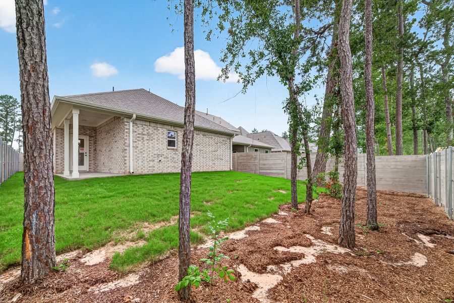 Exterior details and patio area of a home in Two Step Farm, Montgomery (Image 4).