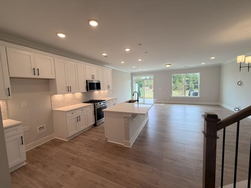 Furnished interior view inside a new home in Blythe Mill Townhomes, Waxhaw (Image 6).