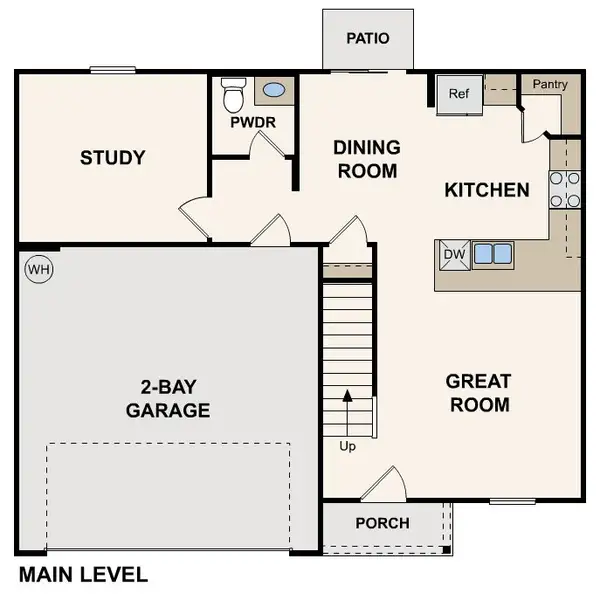 2D floor plan layout for the Davidson by Century Complete in West Pointe, Sanford, NC (Image 3). 2D floor plan layout for the Davidson by Century Complete in West Pointe, Sanford, NC (Image 3).