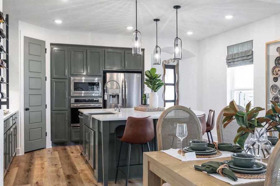 Representative Kitchen/Family Room - some options shown Representative Kitchen/Family Room - some options shown