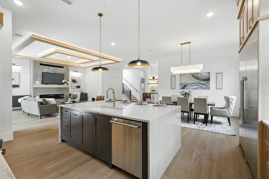 Furnished interior view inside a new home in , Dallas (Image 13). Furnished interior view inside a new home in , Dallas (Image 13).