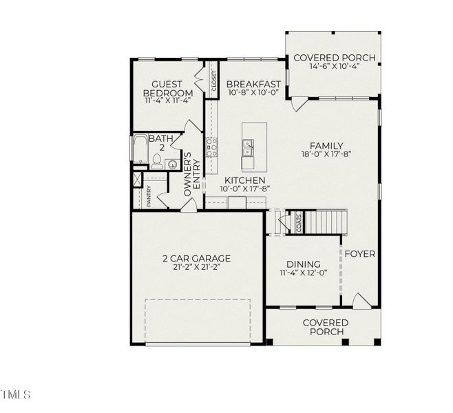 Fairfield Craftsman Floorplan