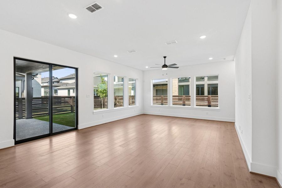 Spacious, unfurnished interior of a new home in Easthaven at Bridgeland Central - Horizon Collection, Cypress (Image 19).