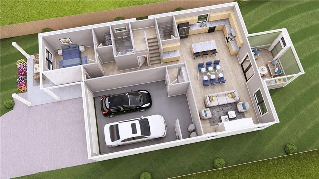 2D floor plan layout of this home in , Scottdale, GA (Image 4).