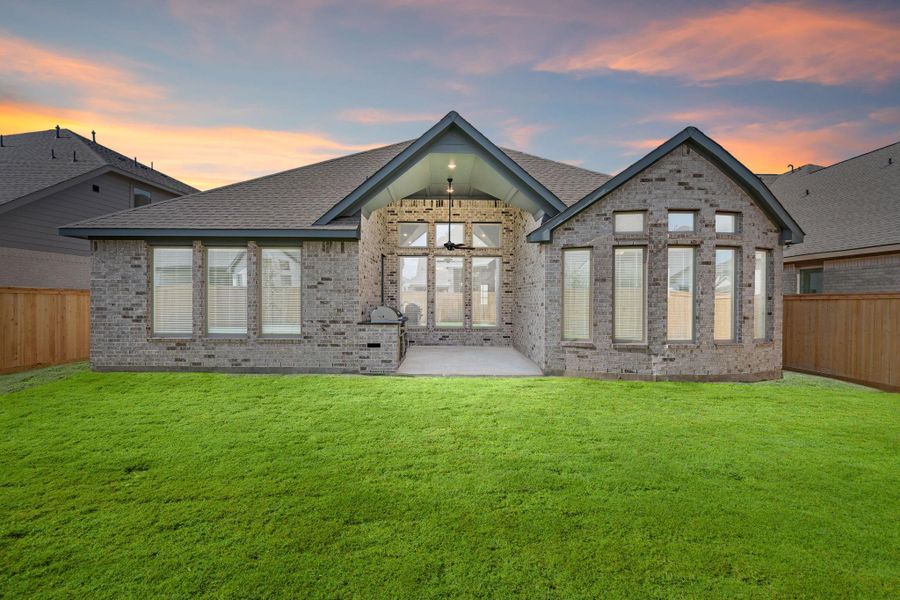 Exterior details and patio area of a home in Bridgeland 55', Cypress (Image 19).