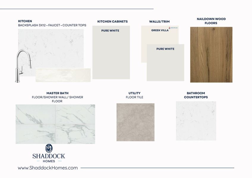 Sample of building materials used in homes in Custer Ridge Estates, Allen (Image 35). Sample of building materials used in homes in Custer Ridge Estates, Allen (Image 35).