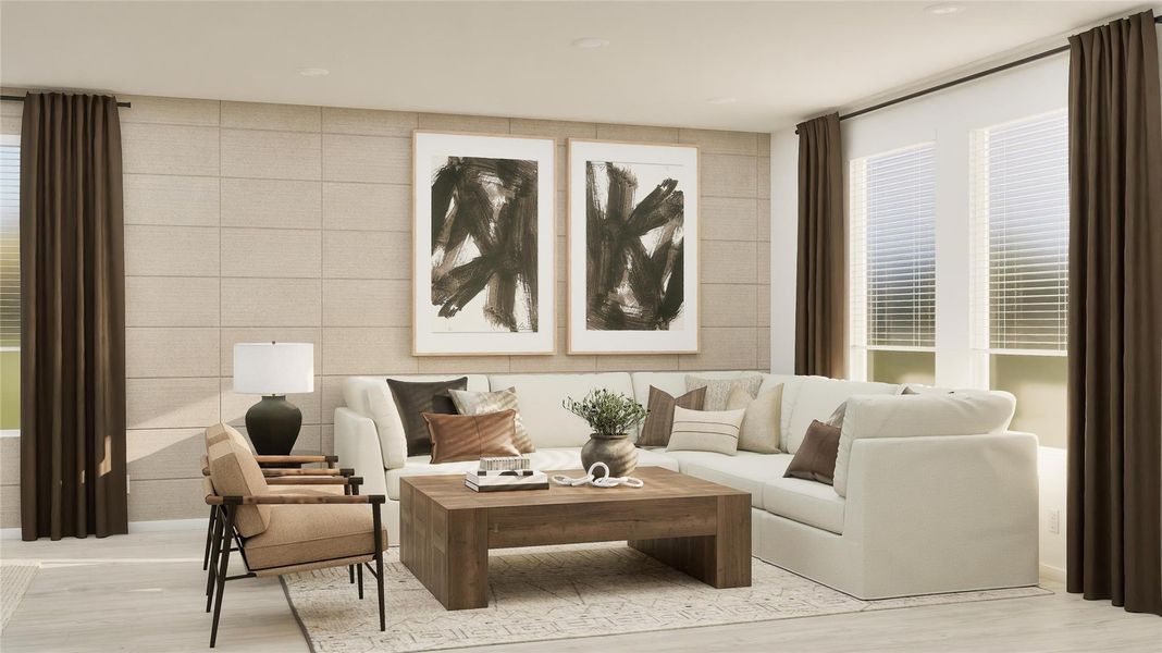 Furnished interior view inside a new home in The Grand Prairie, Hockley (Image 4).