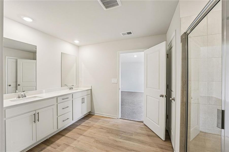 Furnished interior view inside a new home in Westmont Preserve, Powder Springs (Image 6).