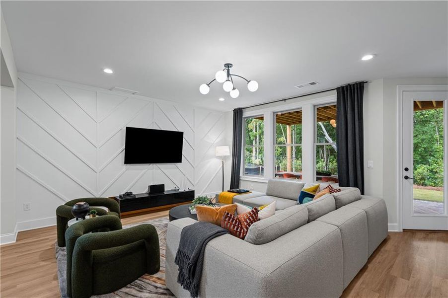 Furnished interior view inside a new home in Laurel View, Suwanee (Image 57).