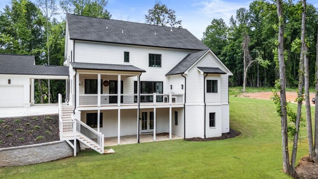 Front exterior of a new home in , Milton, GA, highlighting curb appeal (Image 24).