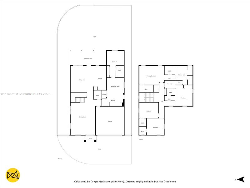 2D floor plan layout of this home in , Miami, FL (Image 23).