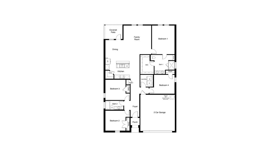2D floor plan layout of this home in Vista Park, Decatur, TX (Image 4).