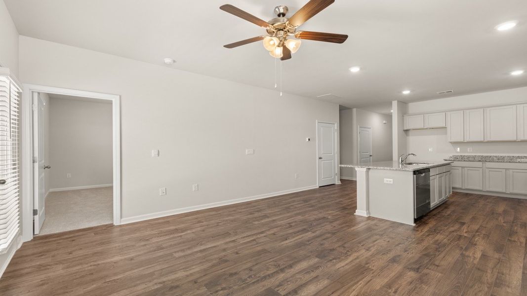 Spacious, unfurnished interior of a new home in Byrd Village, Graniteville (Image 13).