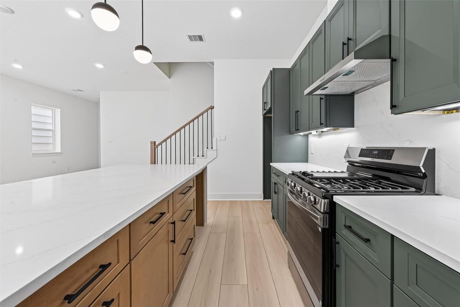 Furnished interior view inside a new home in , Houston (Image 11).