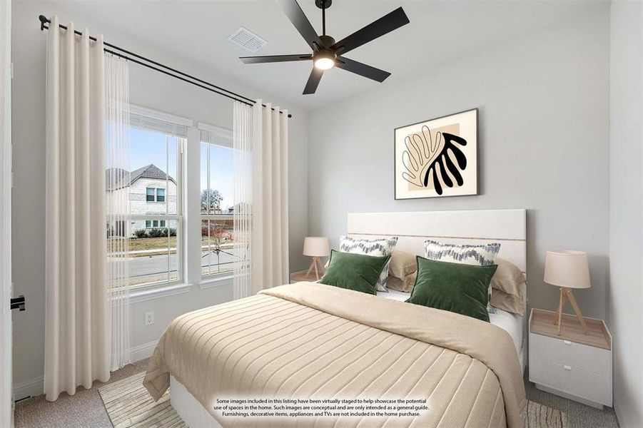Furnished interior view inside a new home in Sunrise at Garden Valley, Waxahachie (Image 13).