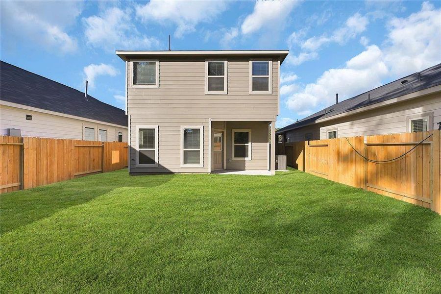 Exterior details and patio area of a home in River Ranch, Dayton (Image 23). Exterior details and patio area of a home in River Ranch, Dayton (Image 23).