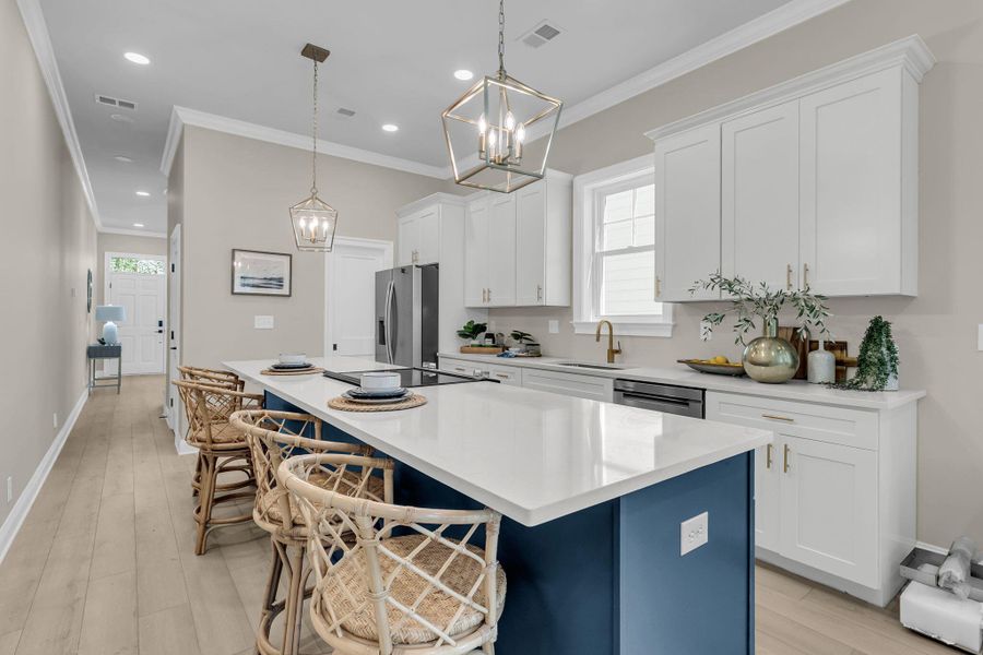 Furnished interior view inside a new home in , Charleston (Image 17).