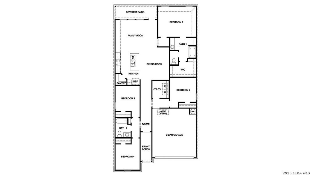 2D floor plan layout of this home in The Birch at Spencer Ranch, Boerne, TX (Image 2). 2D floor plan layout of this home in The Birch at Spencer Ranch, Boerne, TX (Image 2).