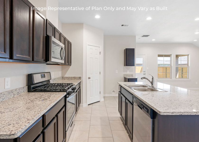 Representative furnished interior of a home built from the Camden by D.R. Horton in London Towne, Corpus Christi (Image 5).