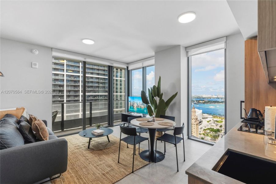 Furnished interior view inside a new home in , Miami (Image 31). Furnished interior view inside a new home in , Miami (Image 31).
