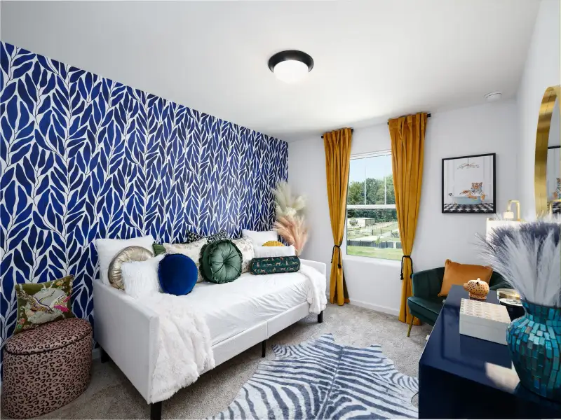 Furnished interior view inside a new home in Dukes Ridge, Charlotte (Image 20).