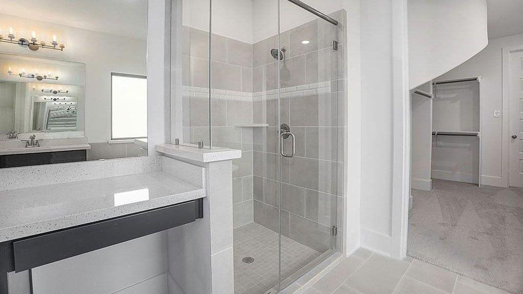 Furnished interior view inside a new home in The Trails, New Caney (Image 11).