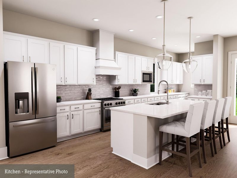 Furnished interior view inside a new home in Easthaven at Bridgeland Central - Vision Collection, Cypress (Image 3).