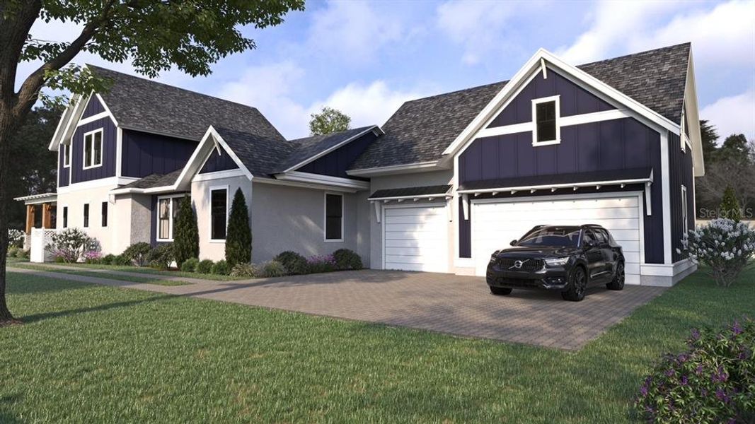 Architects rendering of floorplan - side - RENDERINGS/PICTURES SHOWN ARE FOR ILLUSTRATION PURPOSE ONLY.