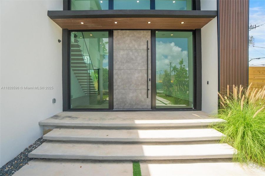 Exterior details and patio area of a home in , Miami (Image 4). Exterior details and patio area of a home in , Miami (Image 4).