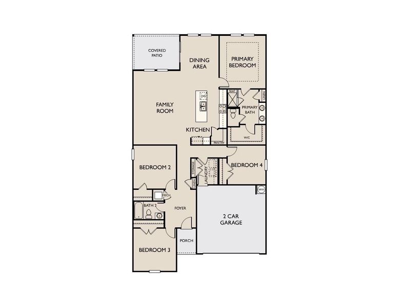 2D floor plan layout of this home in Cedars at Cane Ridge | 55+ Community, Antioch, TN (Image 5). 2D floor plan layout of this home in Cedars at Cane Ridge | 55+ Community, Antioch, TN (Image 5).