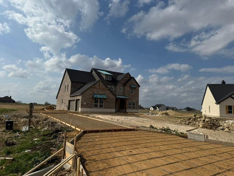 In-progress construction of a new home in Rocky Top, Krum, TX (Image 8).