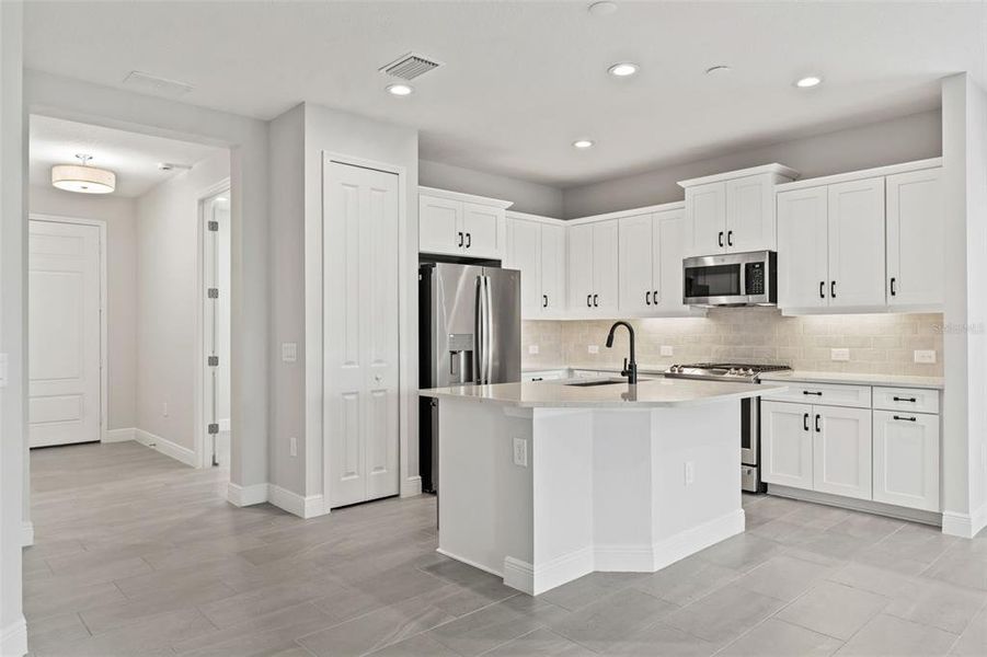 Furnished interior view inside a new home in Wysteria, Venice (Image 12).