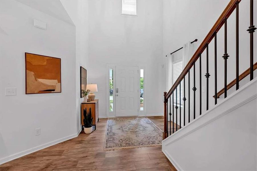 Furnished interior in a model home at The View at Groover's Lake in Lithia Springs (Image 25).