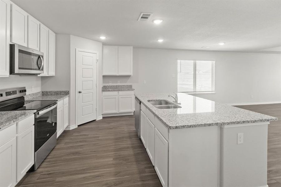 Furnished interior view inside a new home in Retreat at Fossil Creek, Fort Worth (Image 5). Furnished interior view inside a new home in Retreat at Fossil Creek, Fort Worth (Image 5).