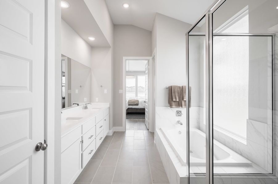 Representative furnished interior of a home built from the Verdin by Tri Pointe Homes in Pecan Ridge, Fulshear (Image 9).
