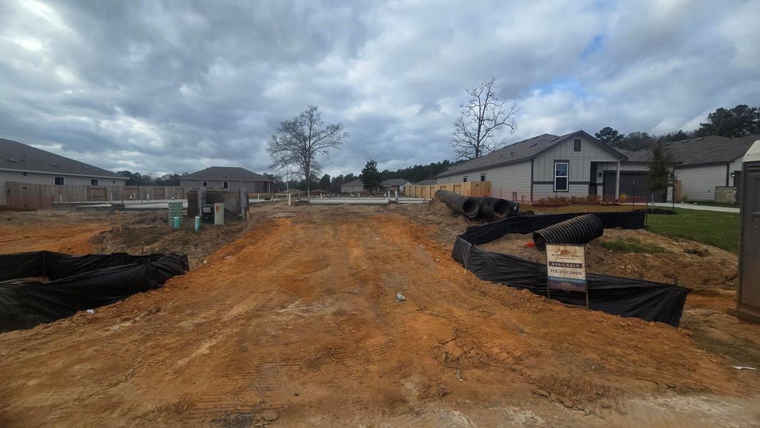 Site preparation for new homesites in Lakes at Crockett Martin, Conroe (Image 21).