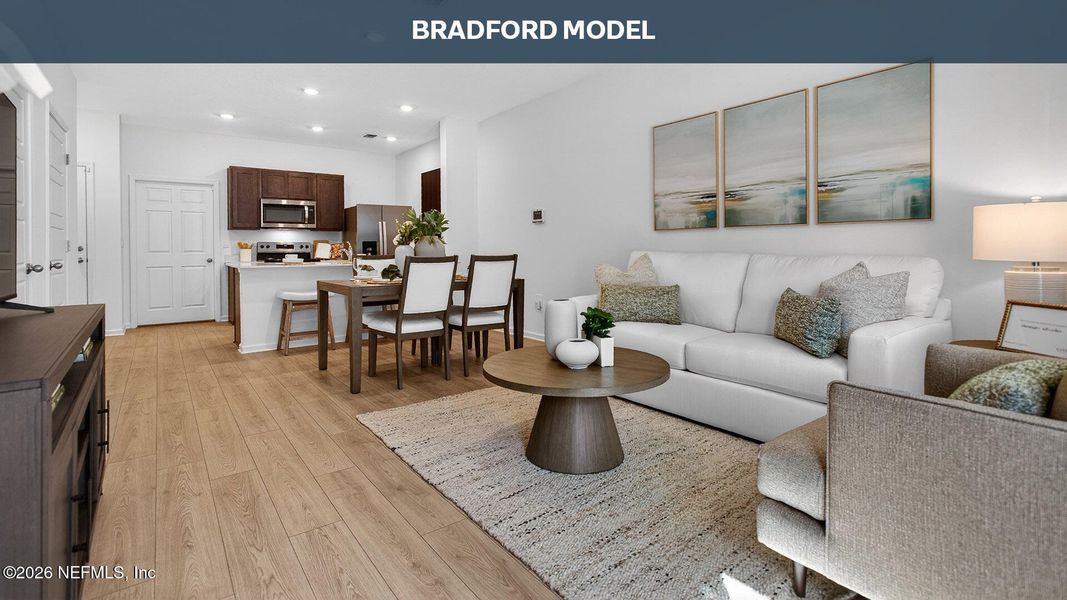 Furnished interior view inside a new home in Liberty Cove, Yulee (Image 12).