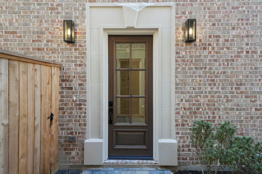 Exterior details and patio area of a home in , Houston (Image 22).