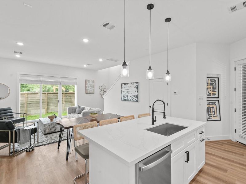 Furnished interior view inside a new home in , Houston (Image 29). Furnished interior view inside a new home in , Houston (Image 29).